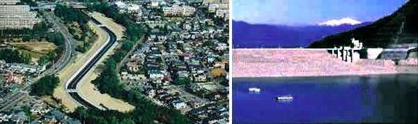 愛知用水（改修された水路・阿木川ダム）